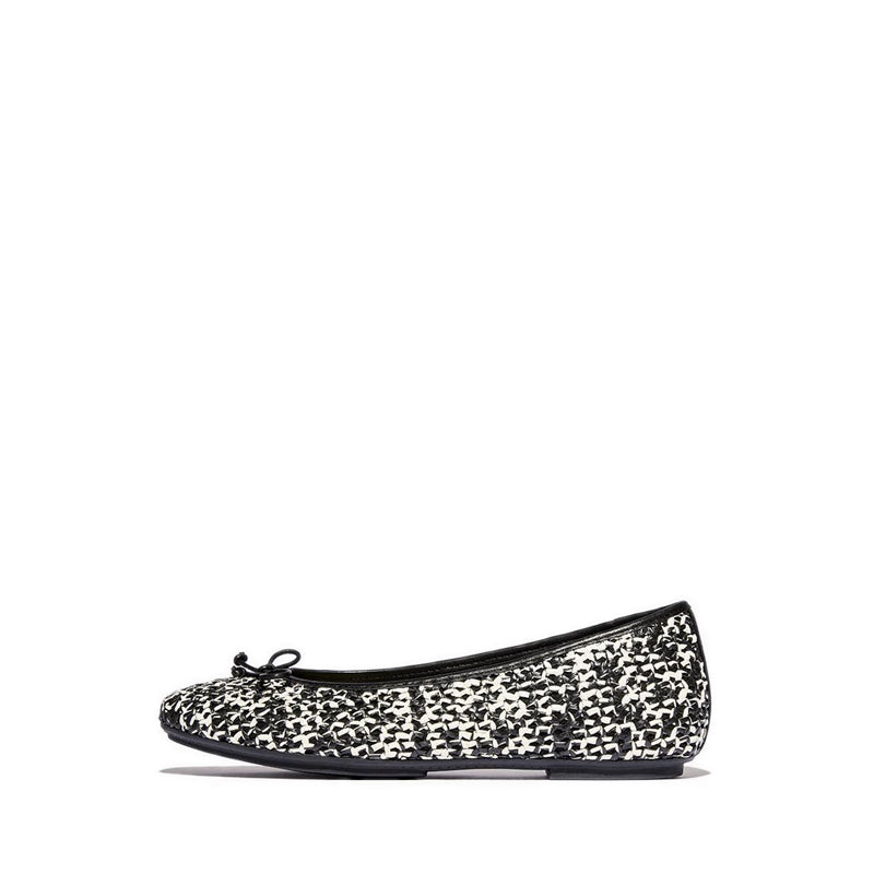 BOW WOVEN BALLET FLATS